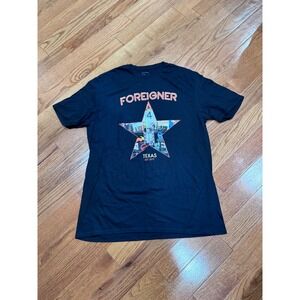 Foreigner Texas Tour 2022 Black T Shirt XL Mens Graphic Tee